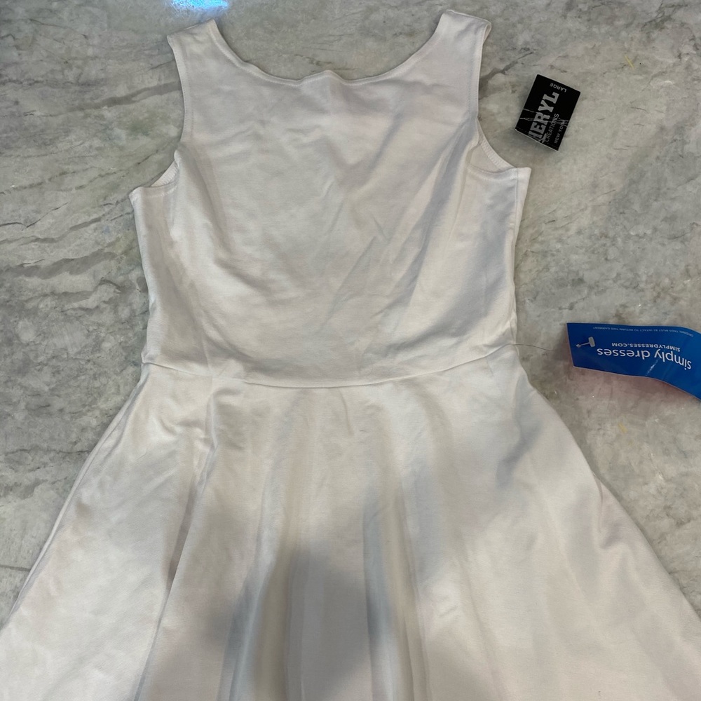 White Juniors Cheryl Creations Dress! NWT!